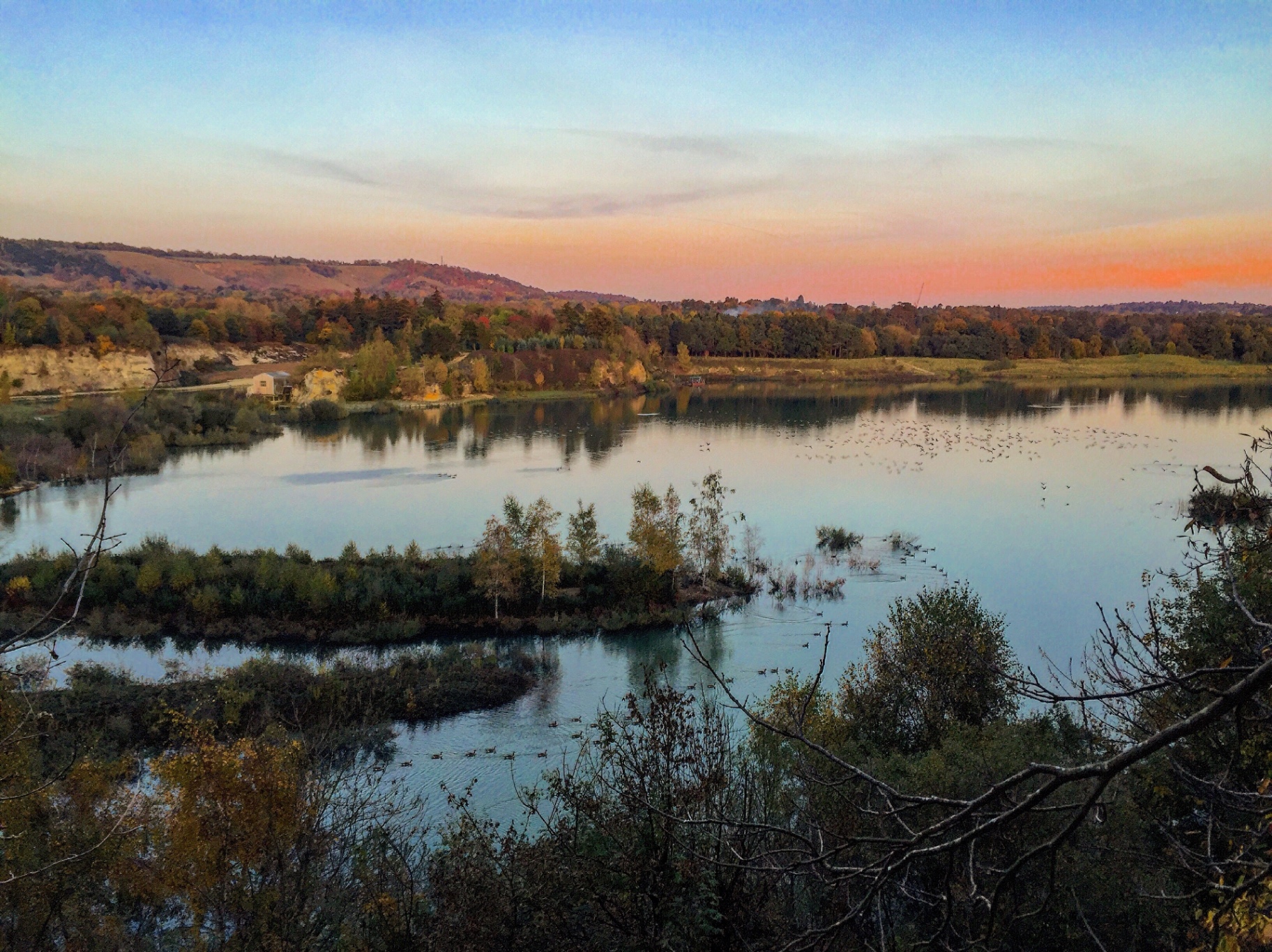 Buckland Park Lake at sunset